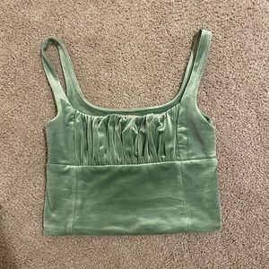 Verge Girl- Velvet Crop Tank- XS